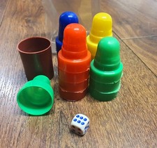 18pc Ludo Counters & Dice Set