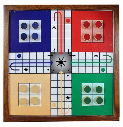 Magnetic ludo travel board - magnetic,