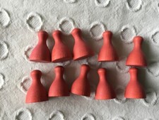 10 x Ludo Play Pieces - 2cm -