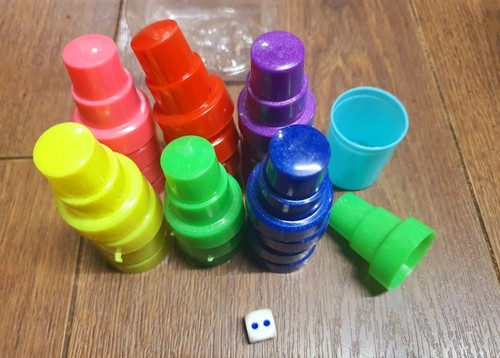Ludo game counters - &, set